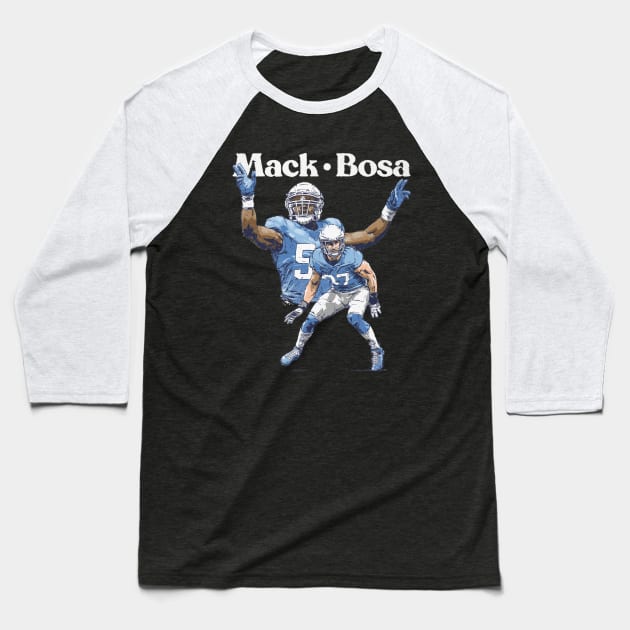 Khalil Mack & Joey Bosa Los Angeles C Duo Baseball T-Shirt by danlintonpro